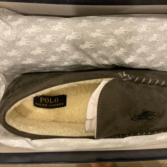 Polo Ralph Lauren Polo Ralph Lauren Declan Faux Shearling Mens Slippers - Picture 2 of 3
